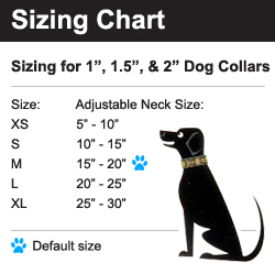 Souldier Dog Collar Sizing Chart